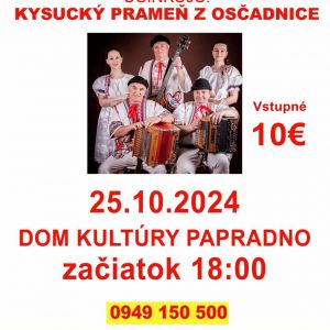 Koncert Kysucký prameň z Oščadnice