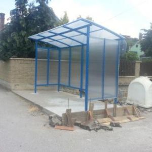 Stavebné úpravy autobusových zastávok - Sverepec
